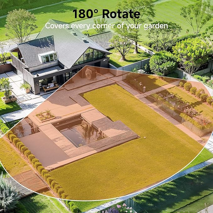 Giraffe Tools Hose Reel 1/2‘’ 78 ft, Heavy Duty Retractable Garden Hose Reel with Any Length Lock, Slow Return System, Wall Mounted and 180 Deg Swivel Bracket