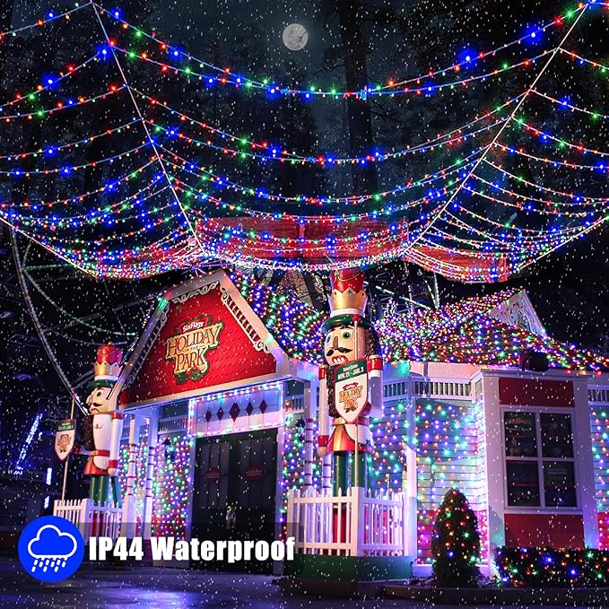 Vivideal 165ft Easter Lights Outdoor Waterproof, 500 LED Pastel Lights for Easter Clear Wire with 8 Modes, Plug in Pastel Fairy String Light for Bedroom Tree Home Party Garden Decorations