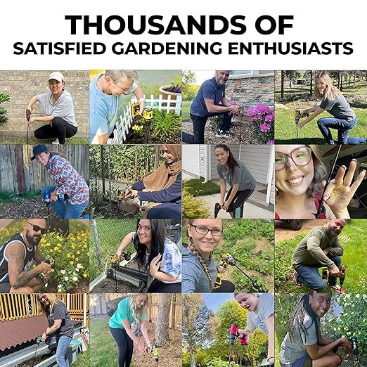 K-Brands Auger Drill Bit for Planting – 3 x 12 Inch - Gardening Tools Spiral Hole and Bulb Planter for Umbrella Holes - Compatible with 3/8 Inch Hex Drive