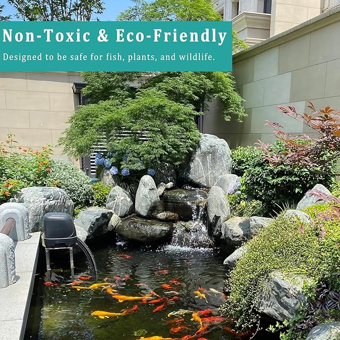 Pond Hose ID 1/2” × 25ft Black Corrugated Flexible Reinforced PVC Hose Vinyl Tubing for Pond Pump Fountain Garden Waterfall, Non-toxic & Kinkproof, with 2 clamps