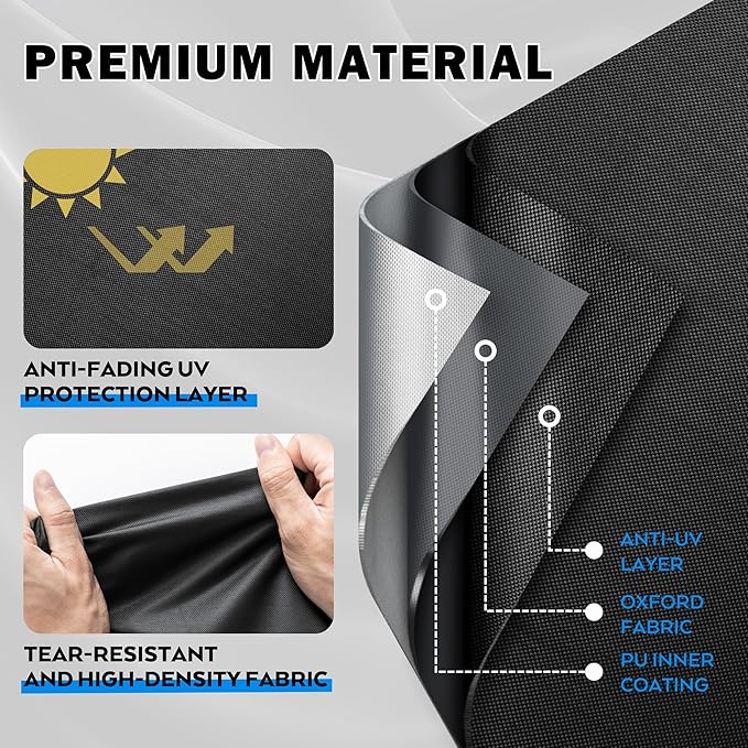 Griddle Cover for Blackstone 1819 Griddle and Charcoal Combo, Grill Cover for Blackstone 17" Propane Griddle and Charcoal Grill Combo-Protective and Waterproof