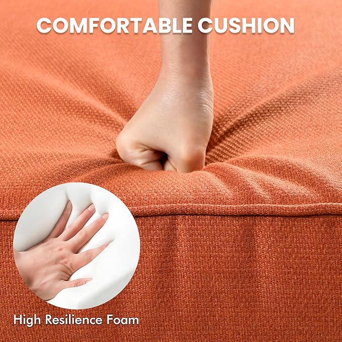 Outdoor Sectional Patio Furniture Set with Fire Pit Table and Swivel Rocking Chairs,11 Pieces Wicker Conversation Sets L Shaped Couch Out Door Sofa Outside Furniture for Garden Deck Yard,Red