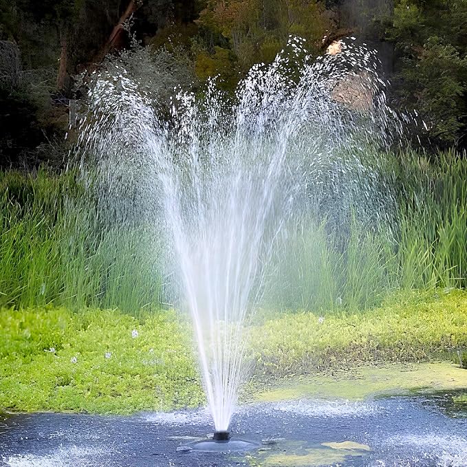 Custom Pro FT 14000 Floating Pond Fountain and Aerator | Complete Kit with 14,000 GPH Pump, 150 Foot Power Cord, 3 Spray Styles and More | 100% US-Based Customer Service and Warranty Support!