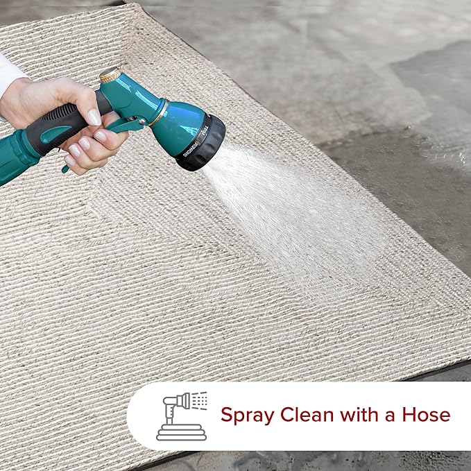 nuLOOM 3' x 5' Solid Hand Braided Indoor/Outdoor Area Rug, Pet-Friendly, High Traffic, Weather Resistant, for Patio, Balcony, Bedroom, Living Room, Dining Room, Wynn Ivory