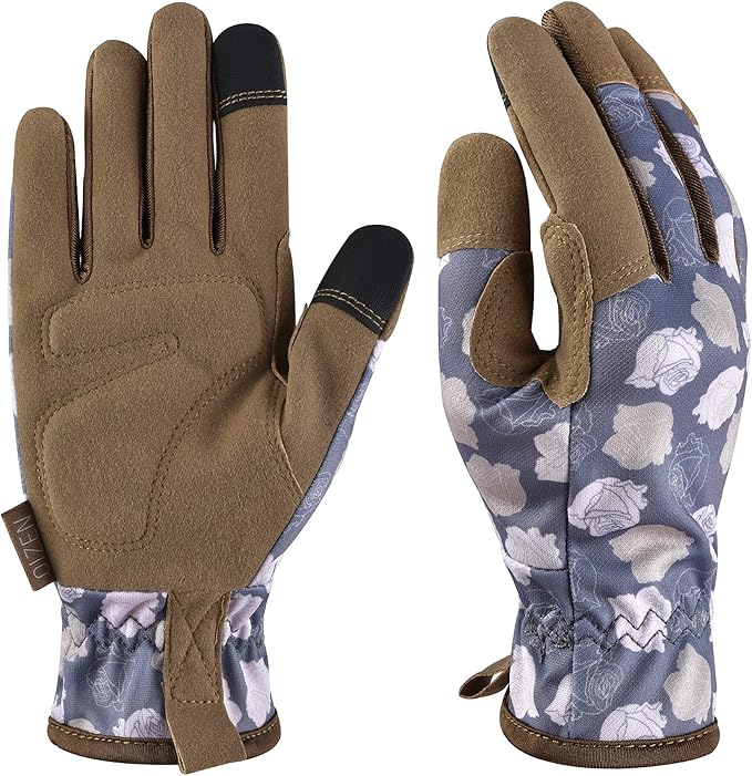 Gardening Gloves for Women and Men, Garden Gloves with Touch Screen, Thorn Proof Puncture Resistant Working Gloves, Gardening Gifts for Women, Size Small