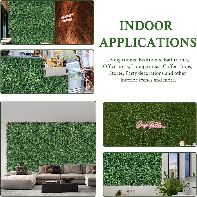 Artificial Ivy Privacy Fence Screen,72" x128 (64 SQFT) 4-Layer Leaf UV-Anti Faux Greenery Boxwood Backdrop Ivy Vine Leaf Fence Panels for Outdoor, Indoor, Garden, Backyard and Decor