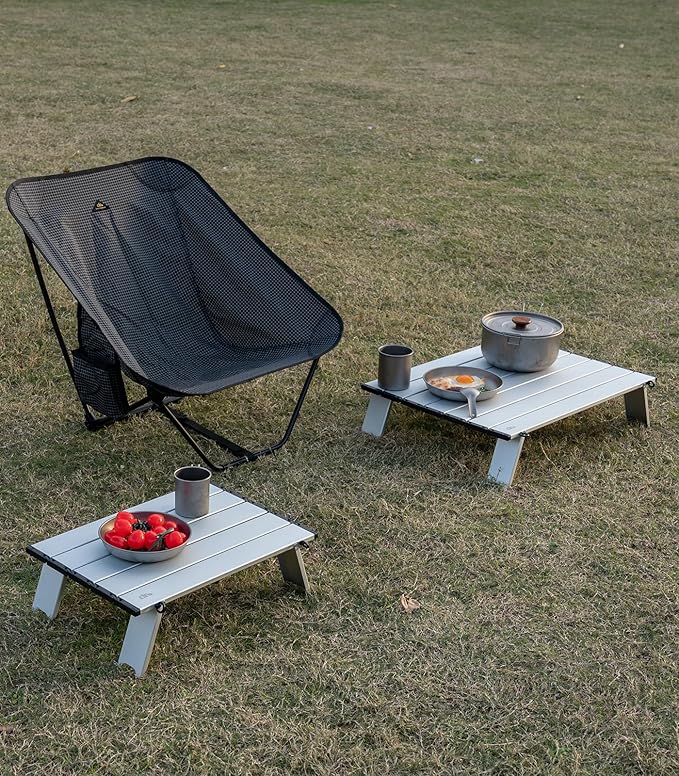 iClimb Ultralight Compact Mini Beach Picnic Folding Table with Carry Bag