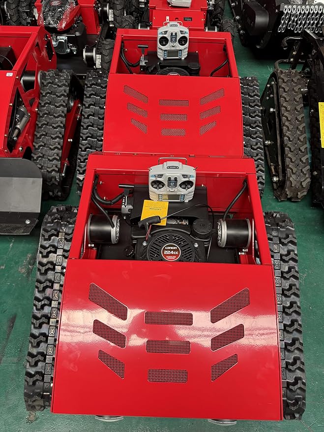 HIRAI TORA Robotic Lawn Mower 45° Slope Climbing, 4WD All-Terrain, Adjustable Cutting Height, Remote Control for Home, Golf & Park Lawn