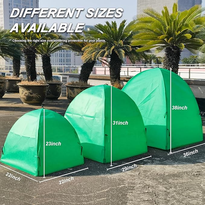 36″*36″*38″ Winter Plant Warm Covers - Raised Bed Cover, Garden Row Accelerator, Warm Tent Freeze Protection Humidity Domes for Germination, Seedling Propagation Protecting Plants from Animals 2 PCS