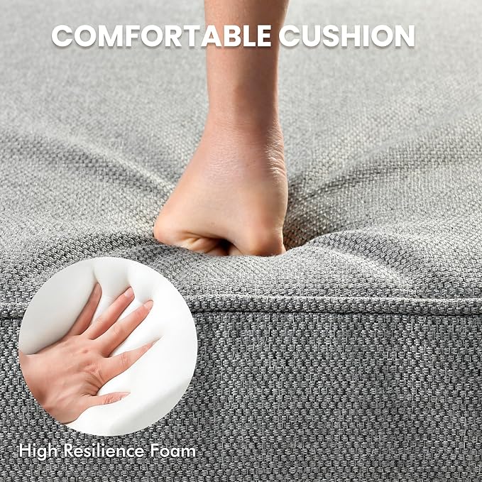 Outdoor Sectional Patio Furniture Set with Glowing Table,7 Pieces Wicker Conversation Sets L Shaped Couch Out Door Sofa Set Outside Furniture for Garden Deck Yard Porch,Dark Grey