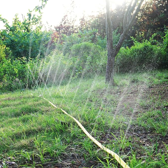 3-Pack Sprinkler Soaker Hose 25 ft (75 ft Total) – Flexible Sprinkler & Drip Irrigation System for Lawn, Garden & Yard Watering, Heavy-Duty, Leak-Proof & Easy to Use