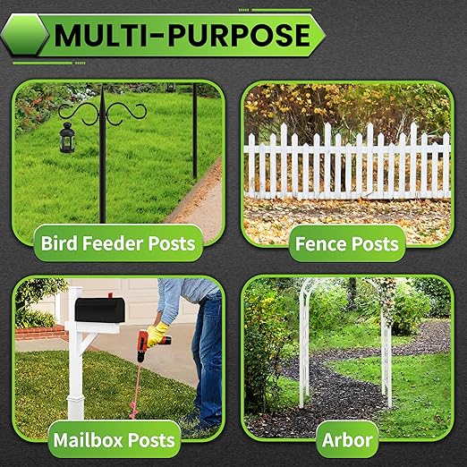 SYITCUN Auger Drill Bit for Planting - 2"X32" Heavy-Duty Garden Auger Spiral Drill Bit - Bulb Planter Tool & Auger Post Hole Digger - 3/8" Hex Drive Drill