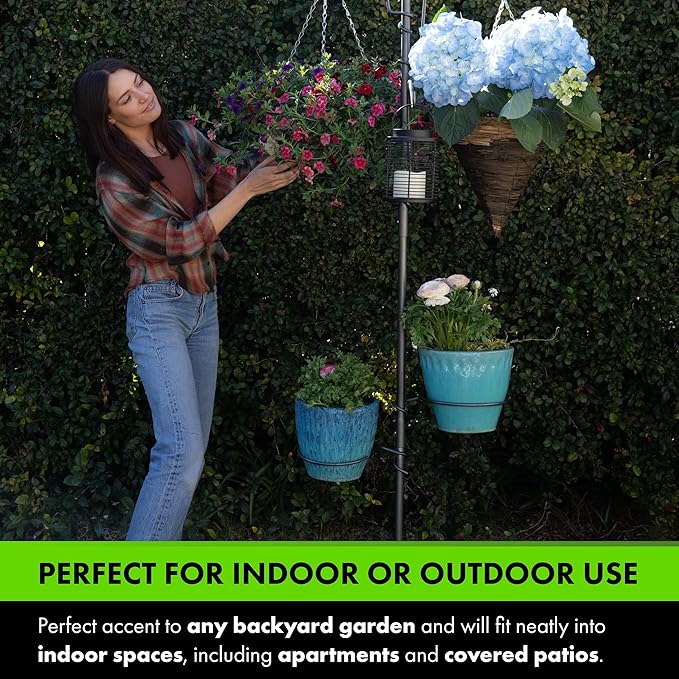 Yard Butler Yard Tree Supplies - Beautiful Home Decor for Garden, Lawn, or Indoors - Perfect for Hanging Plants, Bird Feeders, Laterns, or Wind Chimes, Tree Ring