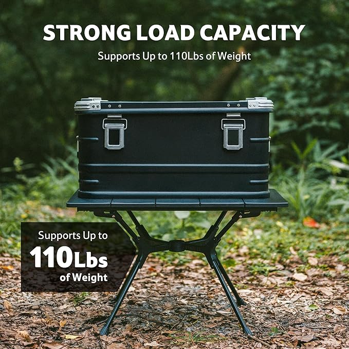 Naturehike YL01 Portable Camping Table, Lightweight Folding Backpacking Table for Camping, Hiking, Tailgating, Picnics, Beach, Travel