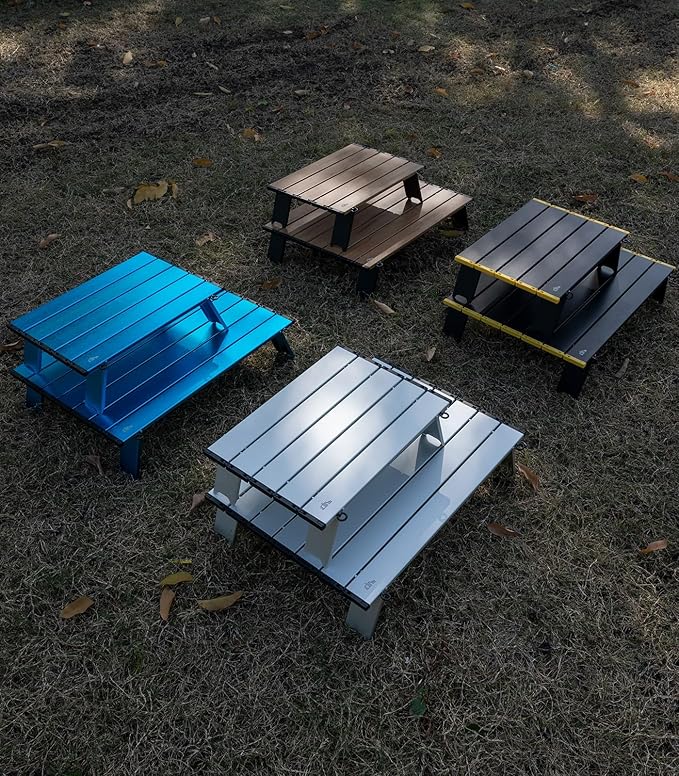 iClimb Ultralight Compact Mini Beach Picnic Folding Table with Carry Bag