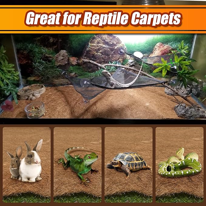 Coco Liner Roll, 16 x 80 Inch Coconut Fiber Liners for Planter Window Box Flower Basket, Natural Coco Coir Sheet Coco Mats for Animal Pet Pad, Reptile Carpet, Garden Decoration