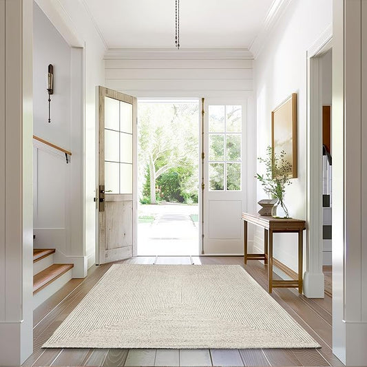 nuLOOM 11'6" x 14'6" Solid Hand Braided Indoor/Outdoor Area Rug, Pet-Friendly, High Traffic, Weather Resistant, for Patio, Balcony, Bedroom, Living, Dining Room, Wynn Ivory