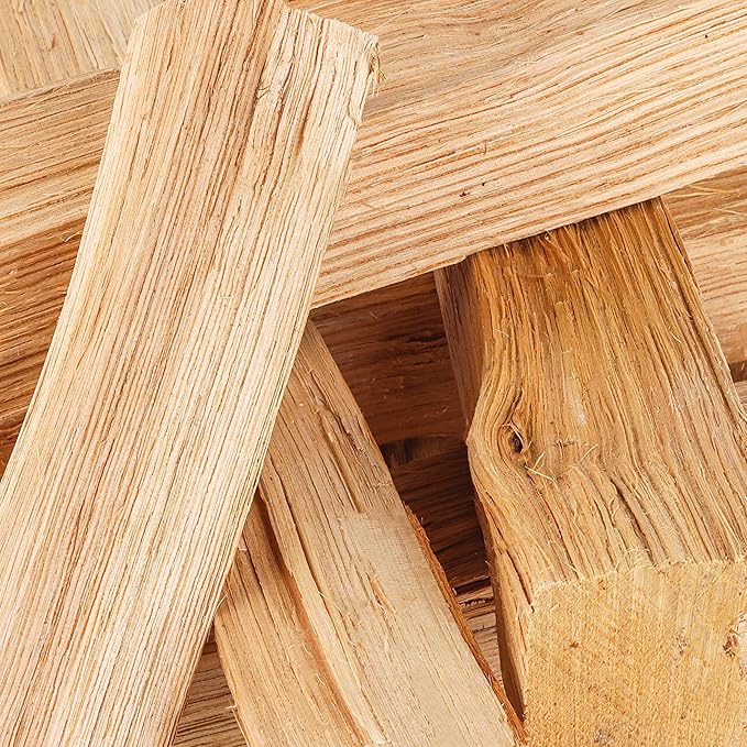 Pizza Oven Wood 12 Inch Naturally Cured White Oak Splits Cooking Wood for Free Standing Ovens 1650 Cubic Inches