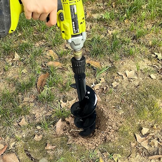 Auger Drill Bit for Planting – 3.5" x 16" and 1.6" x 16.5" Garden Auger Drill Bit for Cordless Drill,Efficient Planting Auger for Bulbs,Flowers,and Vegetables