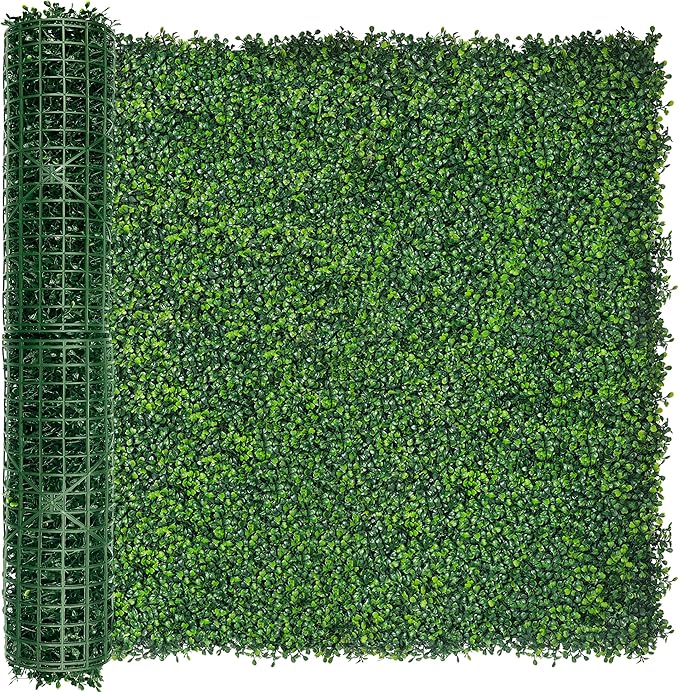 Artificial Ivy Privacy Fence Screen:40"x 120" (34 SQFT) 4-Layer Leaf UV-Anti Faux Greenery Boxwood Backdrop Ivy Vine Leaf Fence Panels for Outdoor, Indoor, Garden,Backyard and Decor